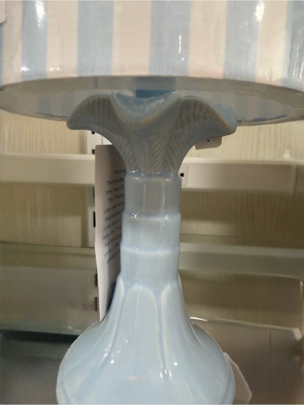 Thomasville Blue & White Striped Table Lamp ~ Charming   Cottage